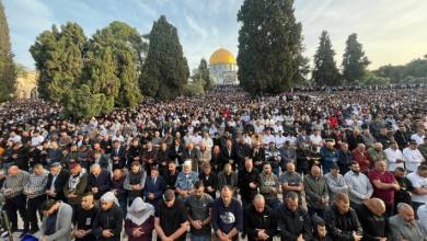 اقامه نماز عید فطر در مسجدالاقصی