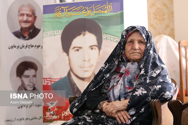 دیدار خبرنگاران ایسنا قزوین با مادر «شهید برمایون»