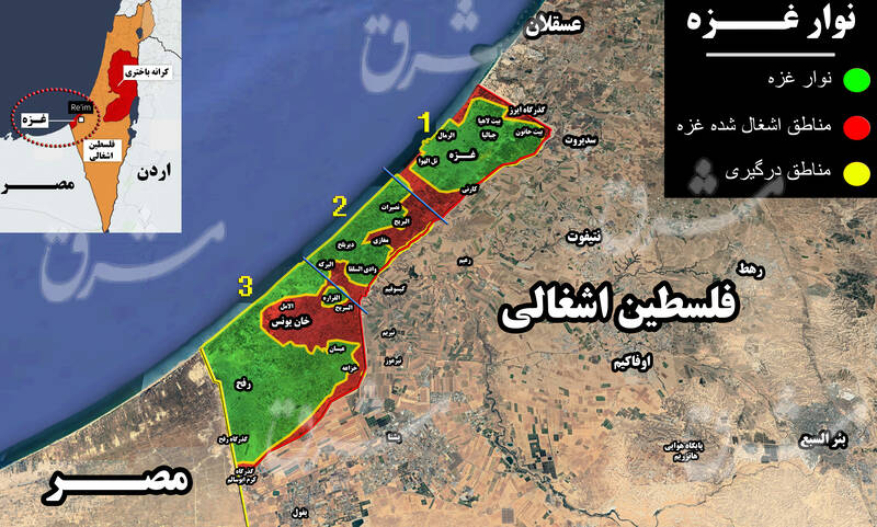 از ادعای پیروزی تا گرفتار شدن در باتلاق / جزئیاتی از واقعیت‌های میدانی در نوار غزه + نقشه میدان